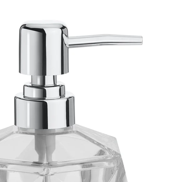 Agua Crystal Acrylic Diamond Soap Dispenser Clear