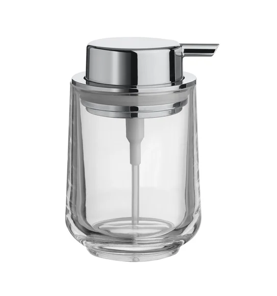 Agua Crystal Acrylic Block Soap Dispenser Transparent