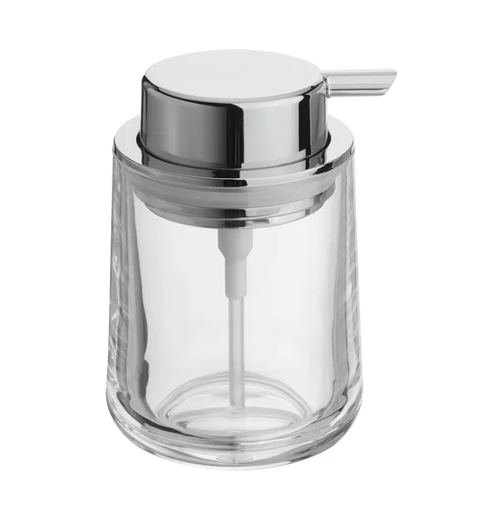 Agua Crystal Acrylic Block Soap Dispenser Transparent