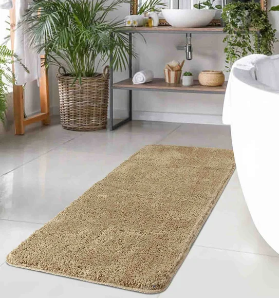 Diana Anti skid Super Absorbent Bath Mat Camel