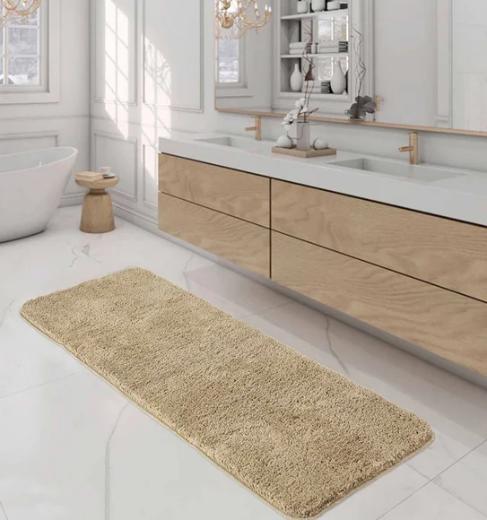 Diana Anti skid Super Absorbent Bath Mat Camel