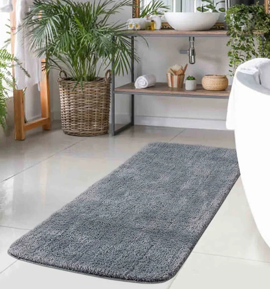 Diana Anti skid Super Absorbent Bath Mat Grey