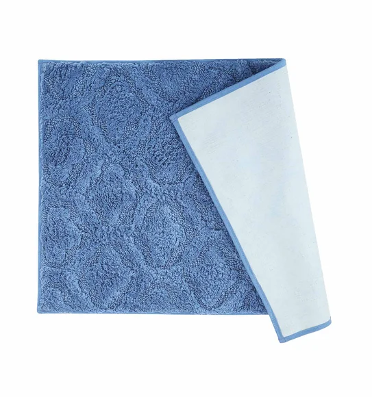 Noel Cotton Bath Mat Blue