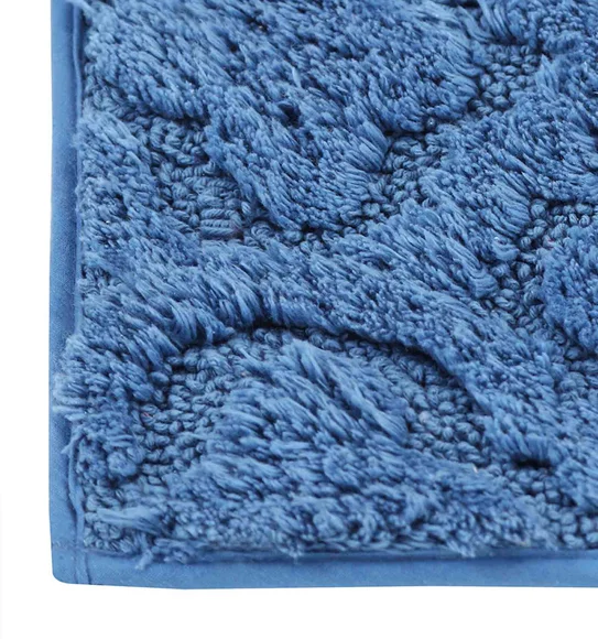 Noel Cotton Bath Mat Blue