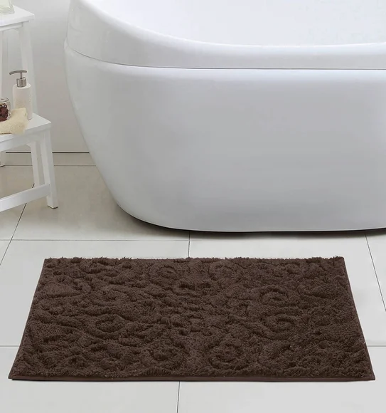 Noel Cotton Bath Mat Chocolate