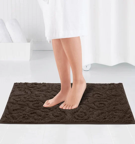 Noel Cotton Bath Mat Chocolate