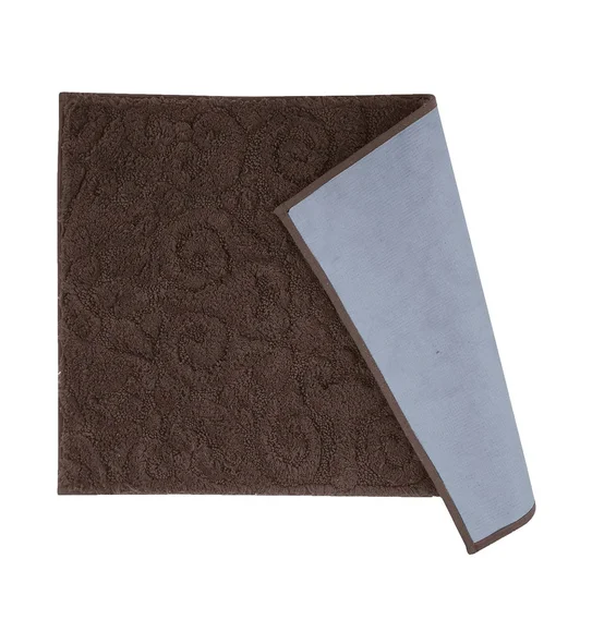 Noel Cotton Bath Mat Chocolate