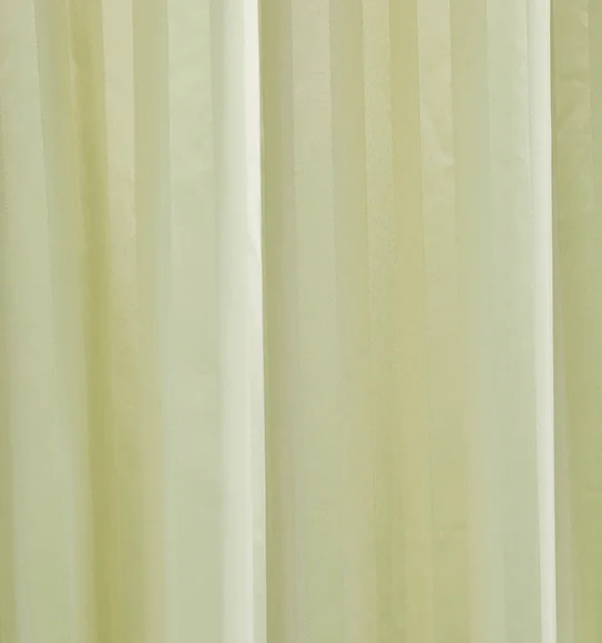 Hilton Water Repellent Polyester Shower Curtain Green