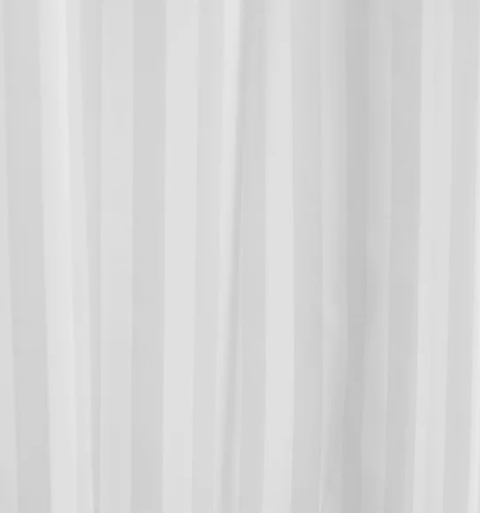 Hilton Water Repellent Polyester Shower Curtain White