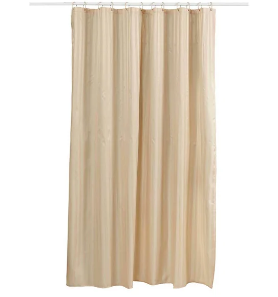 Hilton Water Repellent Polyester Shower Curtain Rust