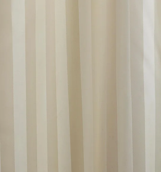 Hilton Water Repellent Polyester Shower Curtain Ivory