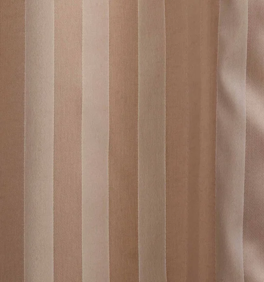 Hilton Water Repellent Polyester Shower Curtain Beige