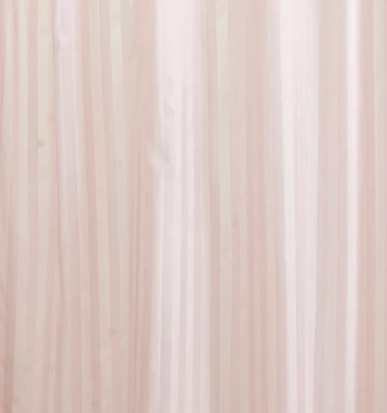 Hilton Water Repellent Polyester Shower Curtain Pink