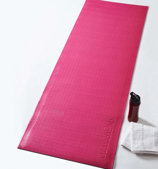 Reversible PVC Yoga Mat Reversible Pink