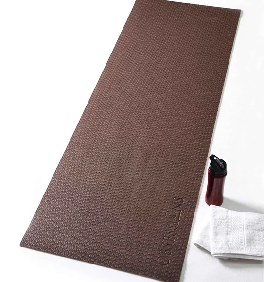 Reversible PVC Yoga Mat Reversible Brown