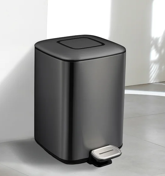 EKO 9388 Regent Deodorizer Compartment Step Bin Black Steel