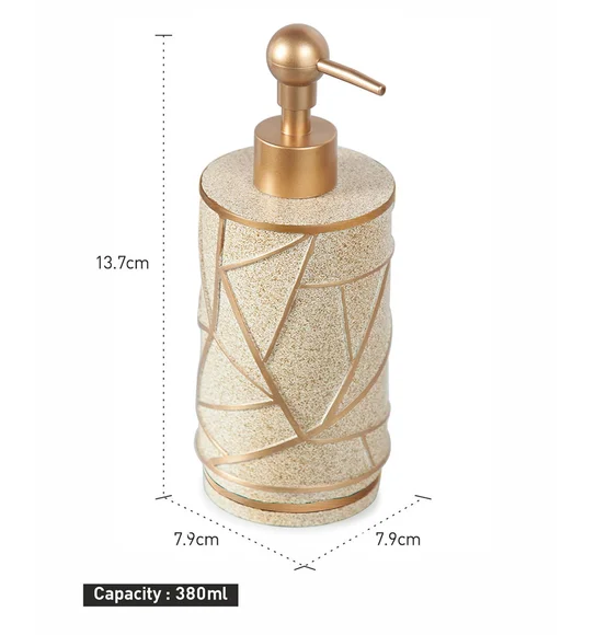 Alvina Polyresin Soap Dispenser Golden