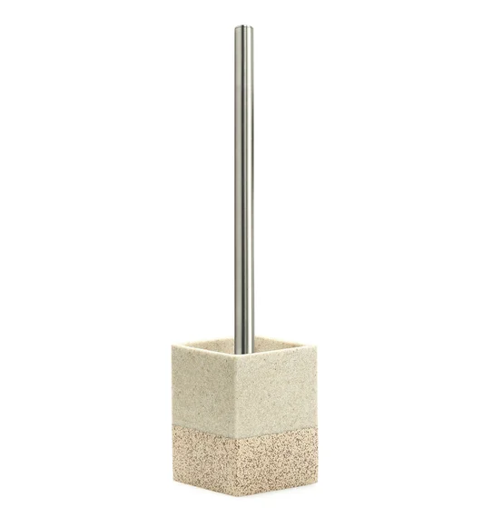 Alvina Polyresin Toiletbrush Holder L.Beige
