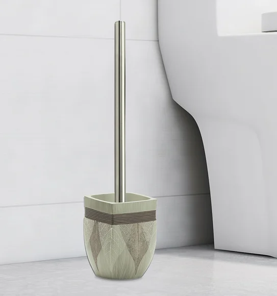 Alvina Polyresin Toiletbrush Holder Light Brown