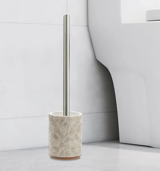 Alvina Polyresin Toiletbrush Holder L.Brown