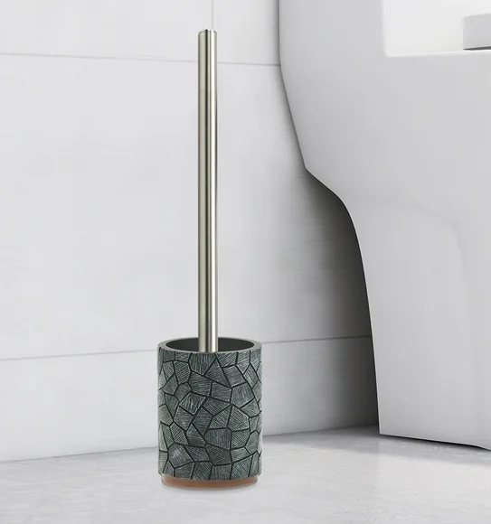 Alvina Polyresin Toiletbrush Holder D.Grey