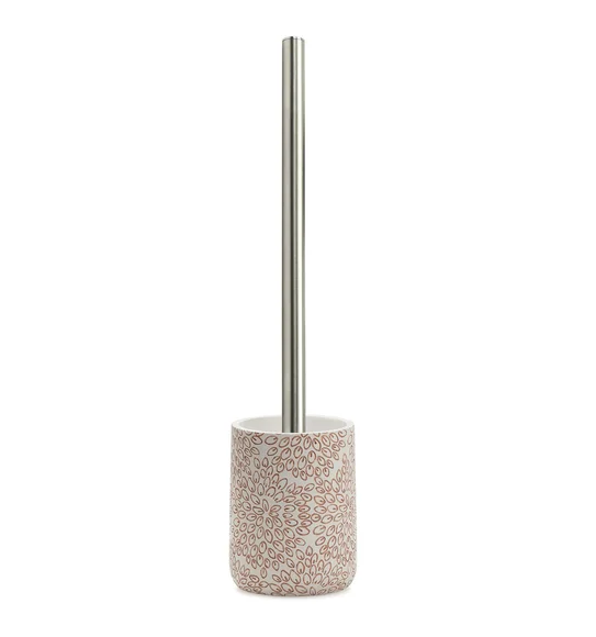 Alvina Polyresin Toiletbrush Holder Pink