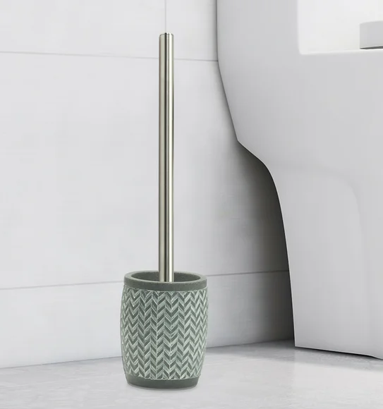 Alvina Polyresin Toiletbrush Holder L.Grey
