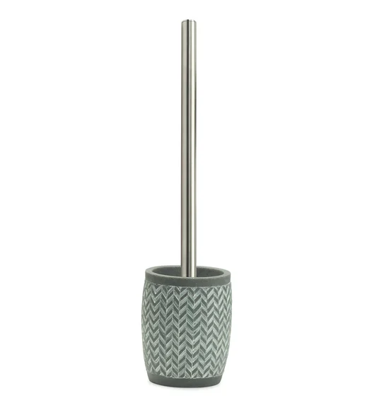 Alvina Polyresin Toiletbrush Holder L.Grey