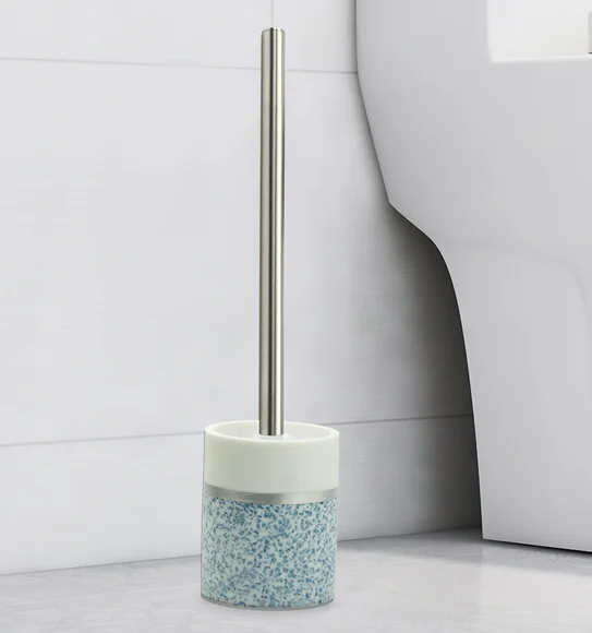 Alvina Polyresin Toiletbrush Holder Blue