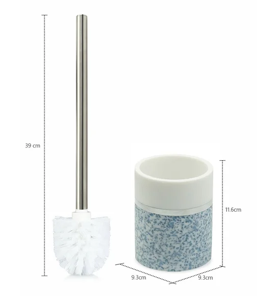Alvina Polyresin Toiletbrush Holder Blue