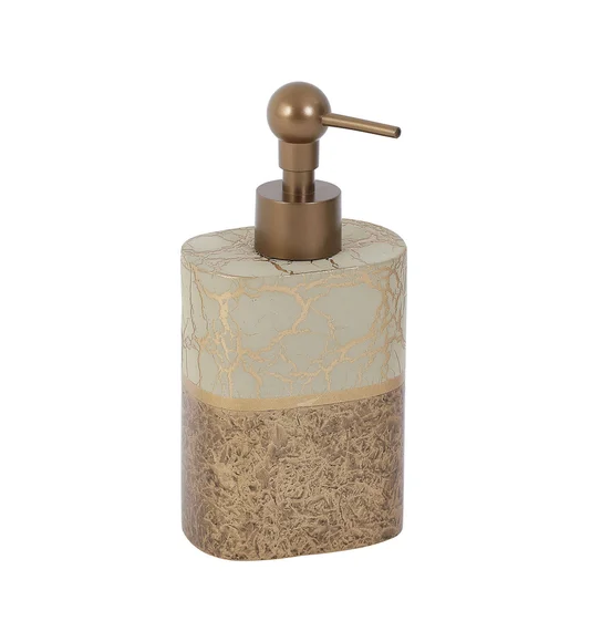 Alvina Polyresin Soap Dispenser Beige Brown