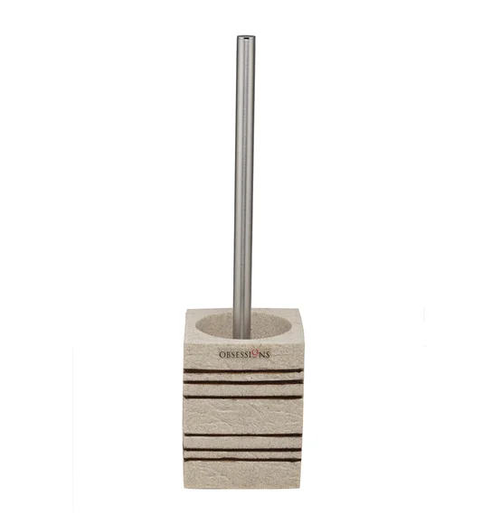 Alvina Polyresin Toiletbrush Holder L Beige
