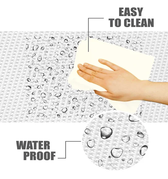 Rio PVC Circle Shelf Liner Transparent