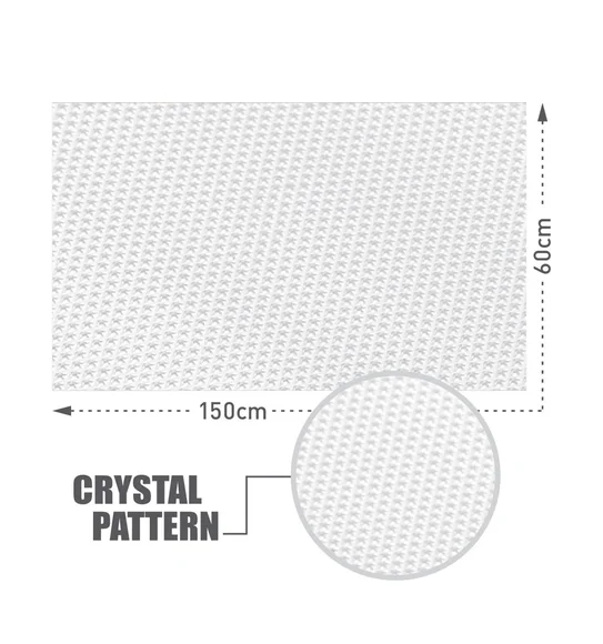 Rio PVC Circle Shelf Liner Transparent