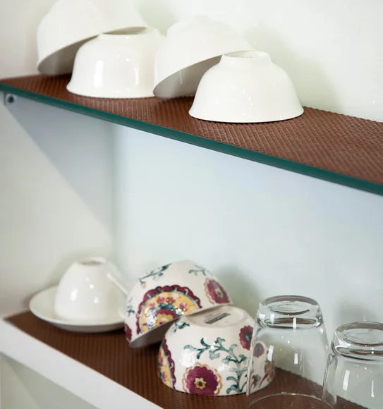 Rio S PVC Shelf Liner Chocolate