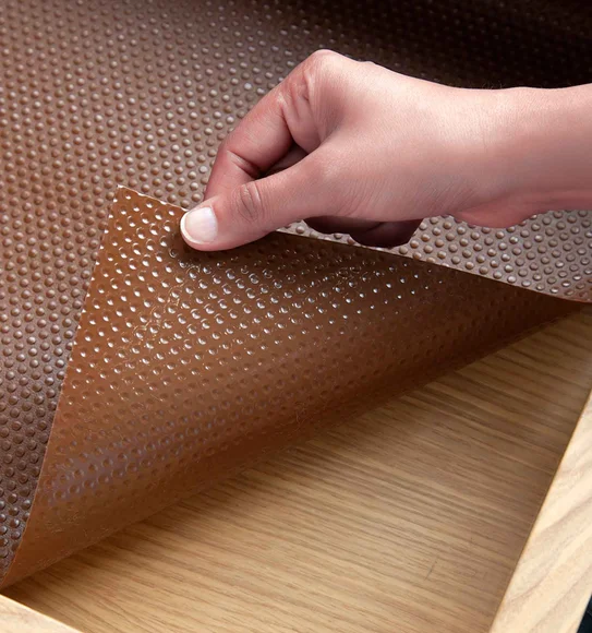 Rio S PVC Shelf Liner Chocolate
