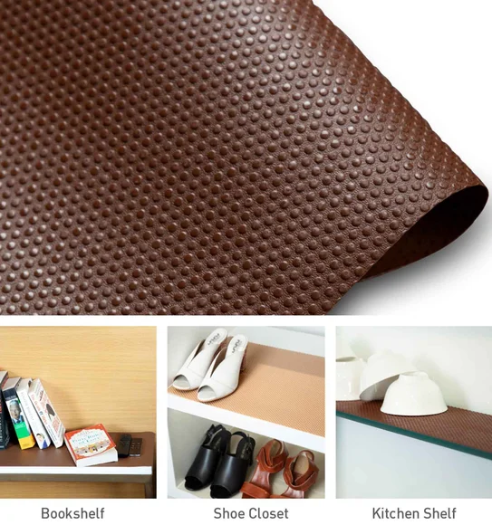 Rio S PVC Shelf Liner Chocolate