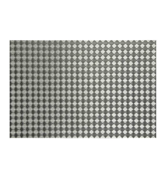 Maze Set Of 6 Vinyl Table Mat White Black