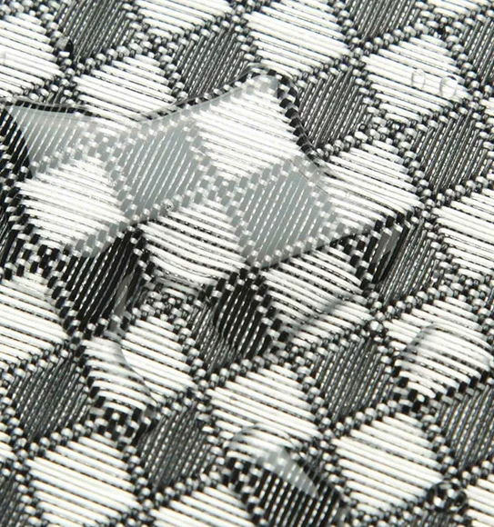 Maze Set Of 6 Vinyl Table Mat White Black