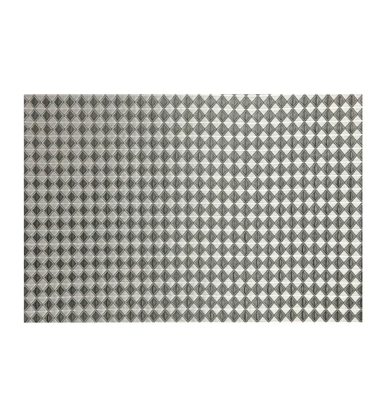 Maze Set Of 6 Vinyl Table Mat Black Taupe