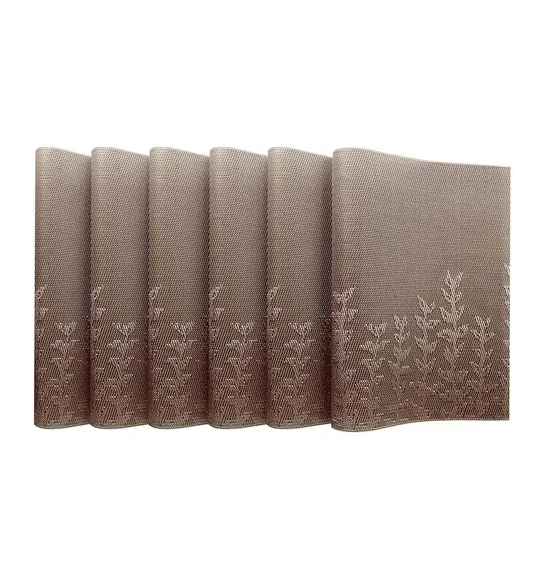 Maze Set Of 6 Vinyl Table Mat Onion Pink