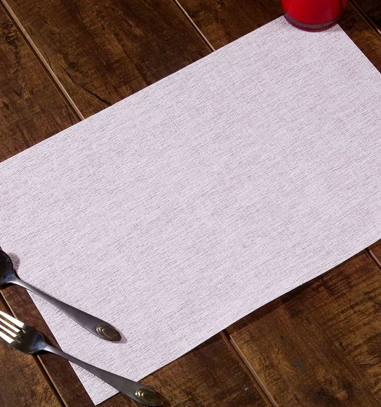 Maze Set Of 6 Vinyl Table Mat Pink White