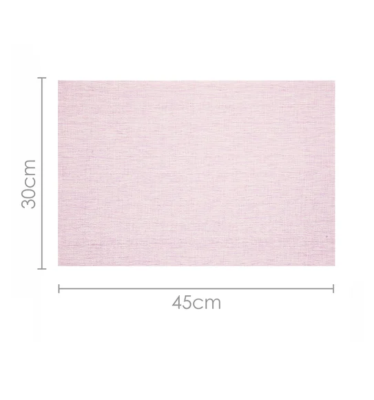 Maze Set Of 6 Vinyl Table Mat Pink White