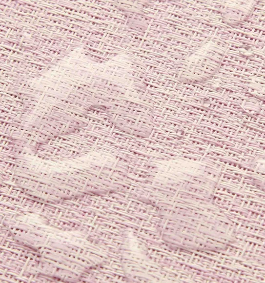 Maze Set Of 6 Vinyl Table Mat Pink White