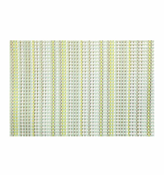 Maze Set Of 6 Vinyl Table Mat Green White