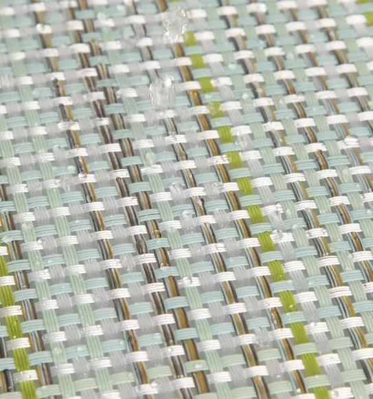 Maze Set Of 6 Vinyl Table Mat Green White