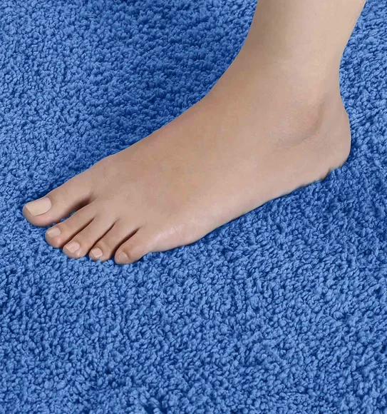 Diana Anti skid Super Absorbent Bath Mat Blue
