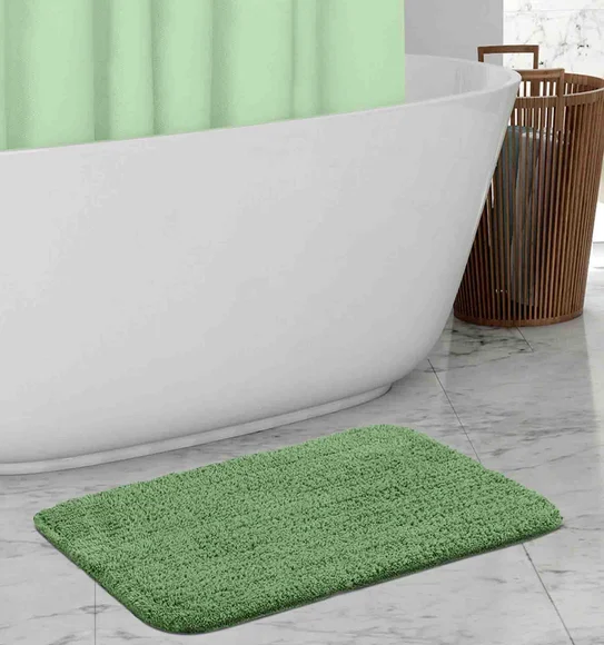 Diana Anti skid Super Absorbent Bath Mat Dark Green
