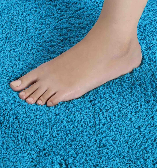 Diana Anti skid Super Absorbent Bath Mat Teal Blue