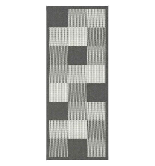Kitchen Geometric Carpet Taupe